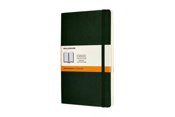 Een Moleskine Ruled Soft Cover Notebook Large Myrtle Green koop je bij Moleskine.nl